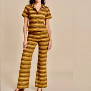 LuluMarie Chevron Patterned Jumpsuit -NWT